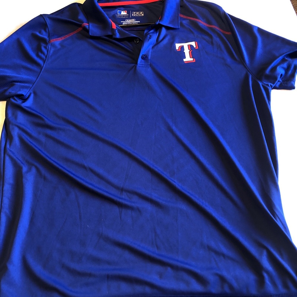Texas Rangers TX3 Cool Shirt Authentic MLB Extra Large Short Sleeve Genuine
